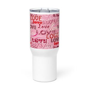 Travel mug with a handle