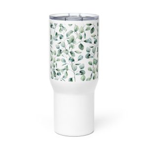 Travel mug with a handle