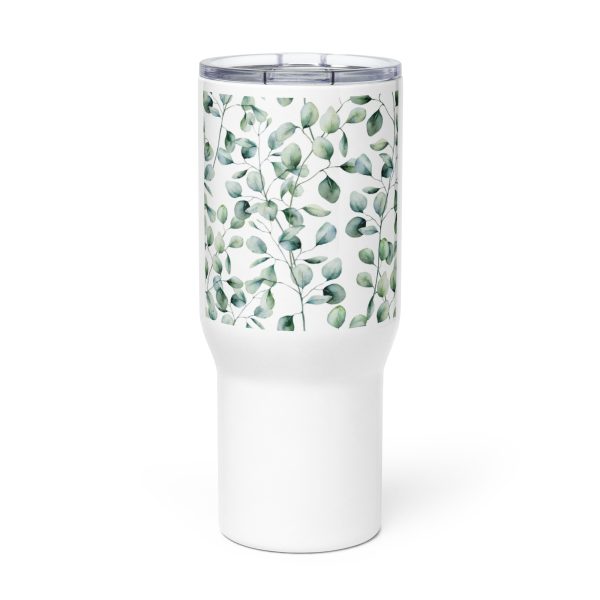 Travel mug with a handle