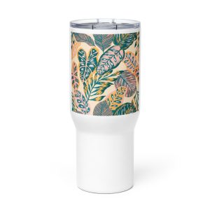 Travel mug with a handle