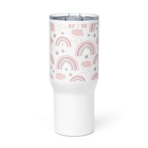Travel mug with a handle