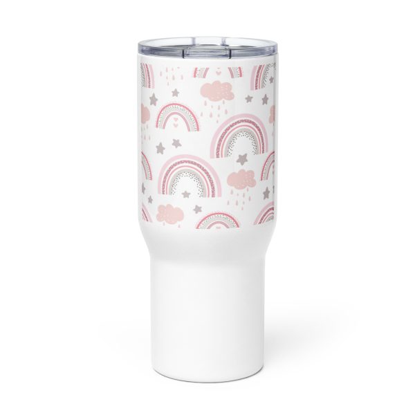 Travel mug with a handle