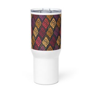 Travel mug with a handle