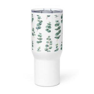Travel mug with a handle