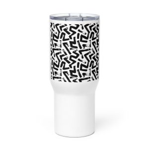 Travel mug with a handle
