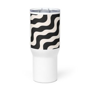 Travel mug with a handle